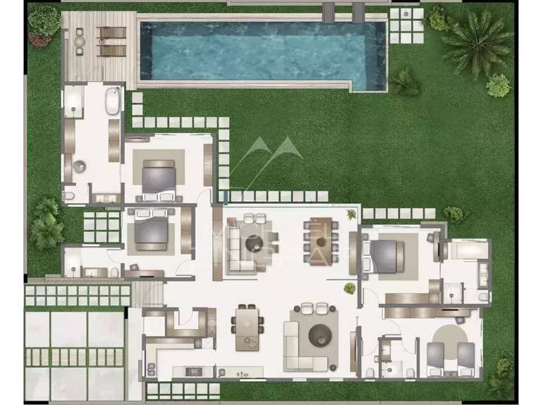 Villa Maurice - 4 chambres - 340m²