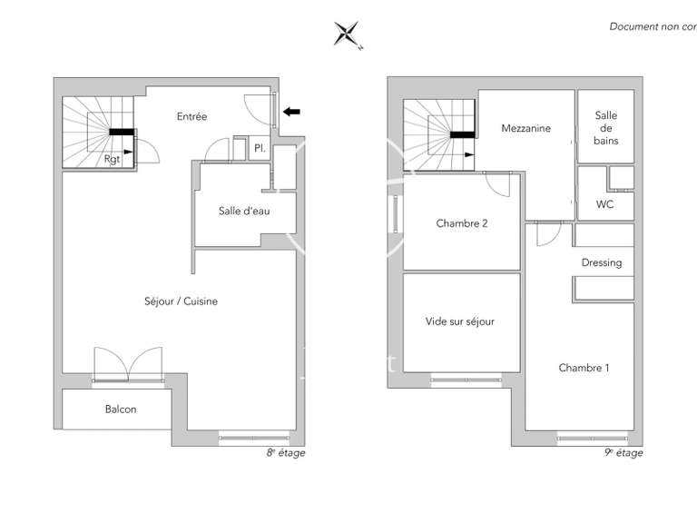 Appartement Issy-les-Moulineaux - 2 chambres - 84m²