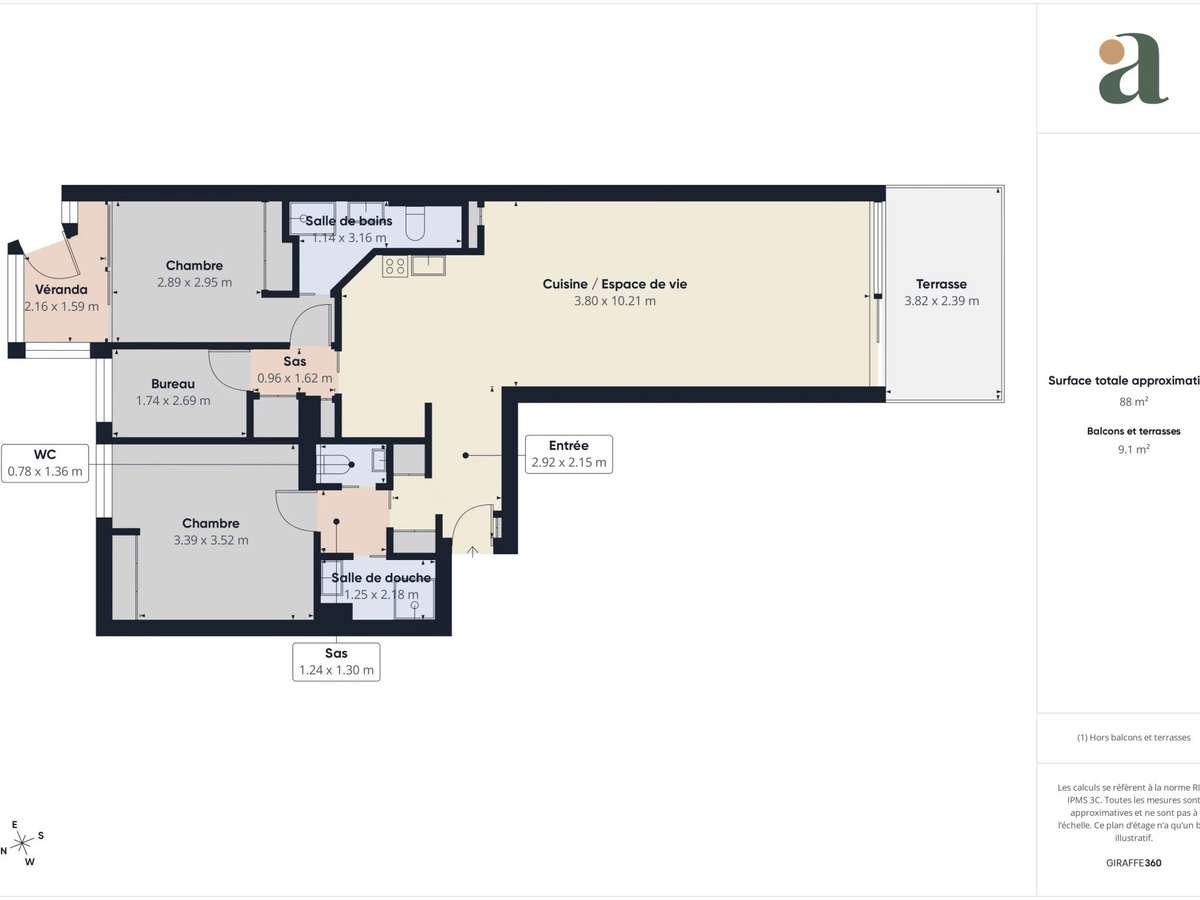 Appartement Juan-les-pins