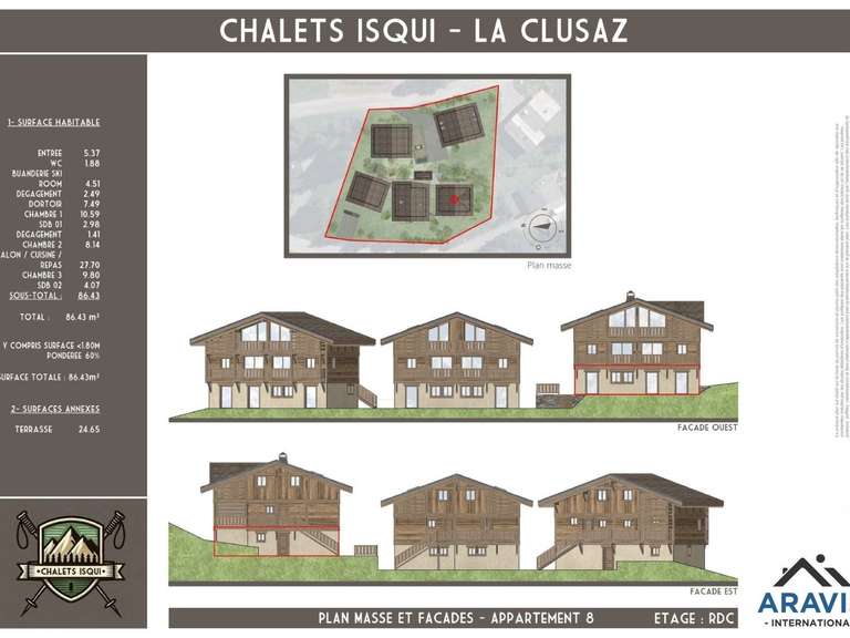 Appartement La Clusaz - 3 chambres - 86m²