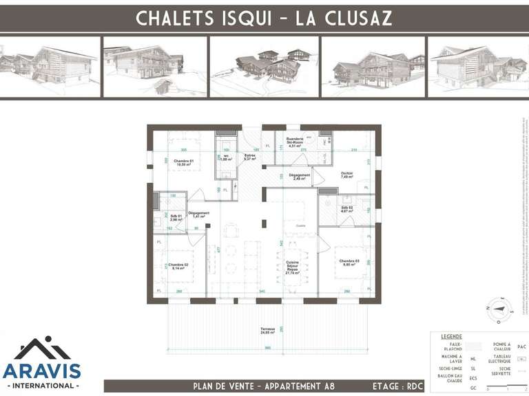 Appartement La Clusaz - 3 chambres - 86m²