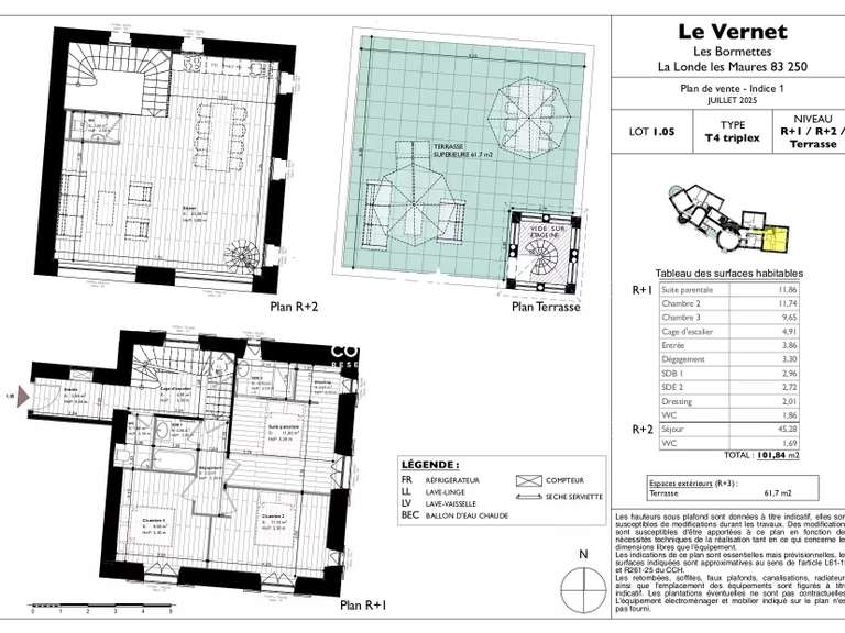 Appartement avec Vue sur mer La Londe-les-Maures - 3 chambres - 164m²