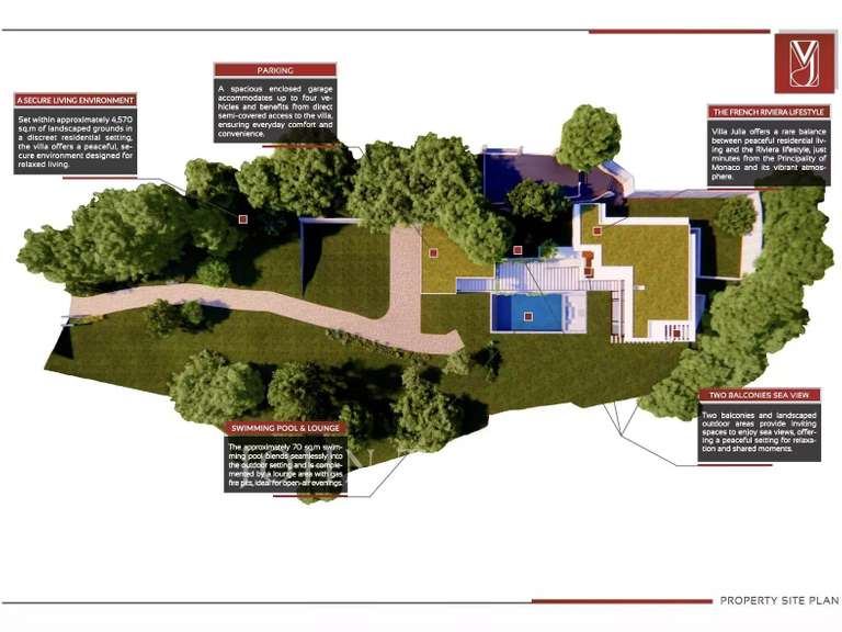 Villa avec Vue sur mer La Turbie - 370m²