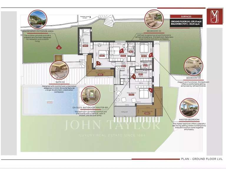 Villa avec Vue sur mer La Turbie - 370m²
