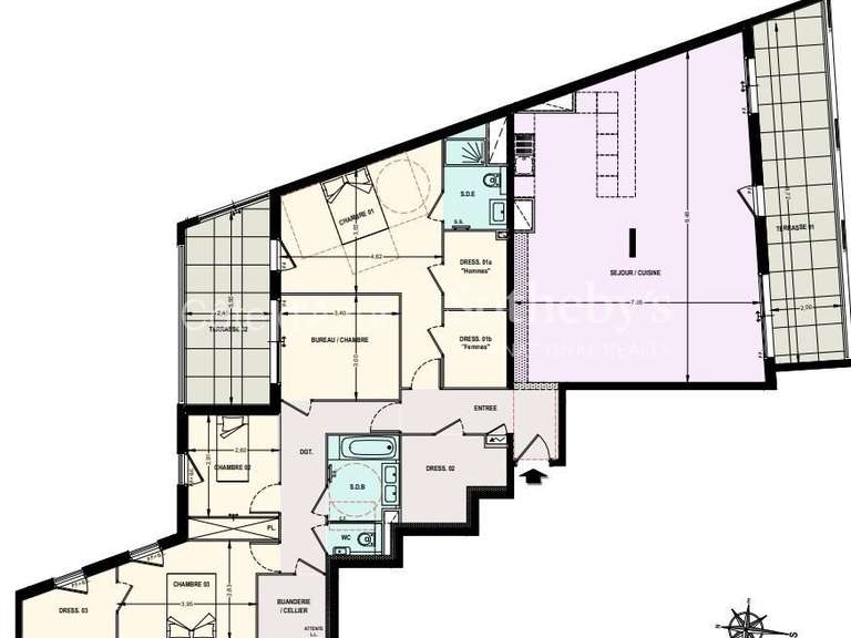 Appartement Le Cannet - 4 chambres - 157m²