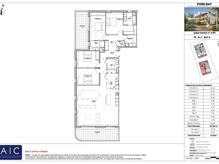 Appartement avec Vue sur mer Le Lavandou - 4 chambres - 151m²