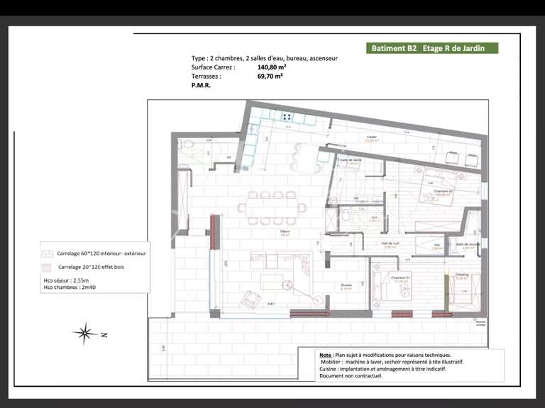 Appartement Les Adrets-de-l'Estérel - 2 chambres - 140m²