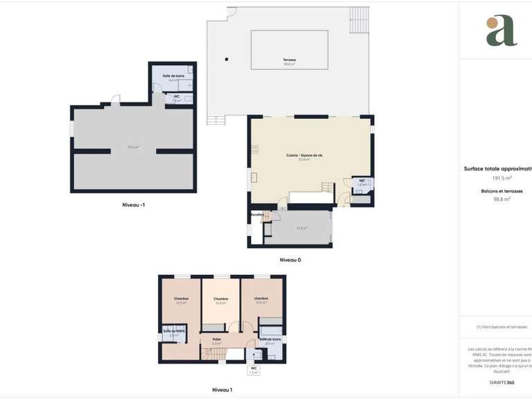 Maison Les Pennes-Mirabeau - 3 chambres - 132m²
