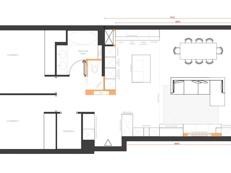 Apartment Levallois-Perret - 2 bedrooms - 86m²