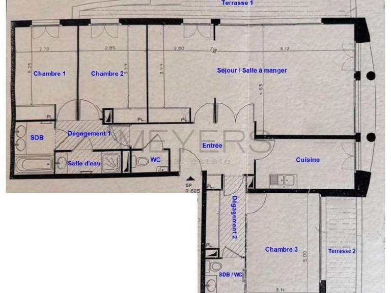 Apartment Levallois-Perret - 3 bedrooms