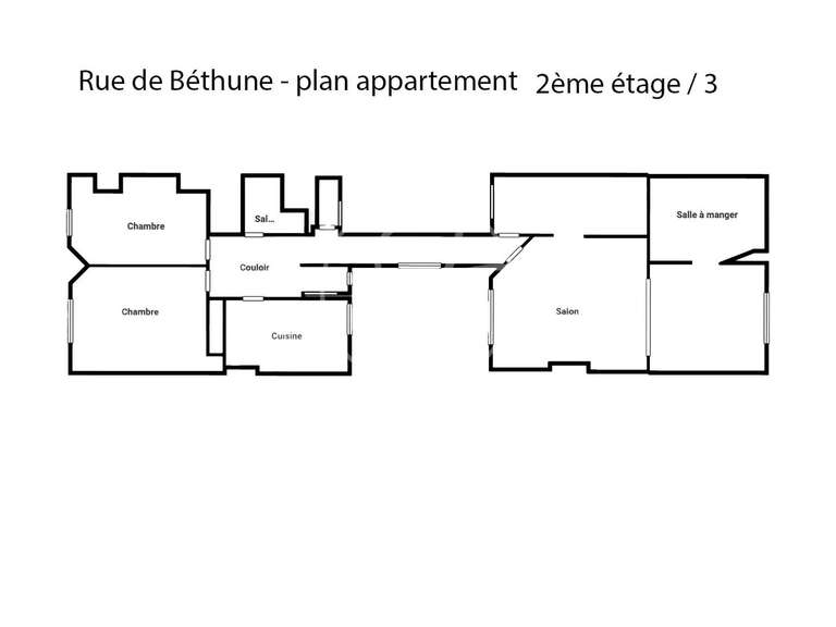 Appartement Lille - 3 chambres - 135m²