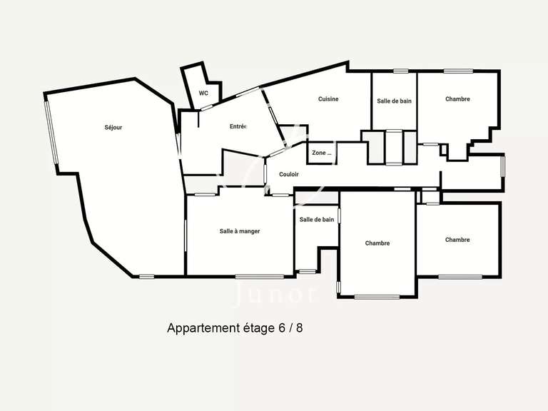 Appartement Lille - 3 chambres - 166m²