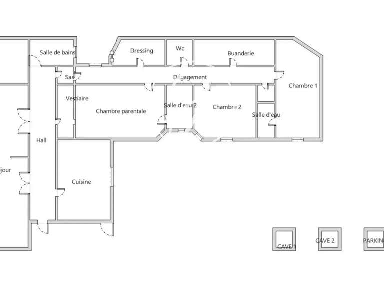 Appartement Lille - 3 chambres - 208m²