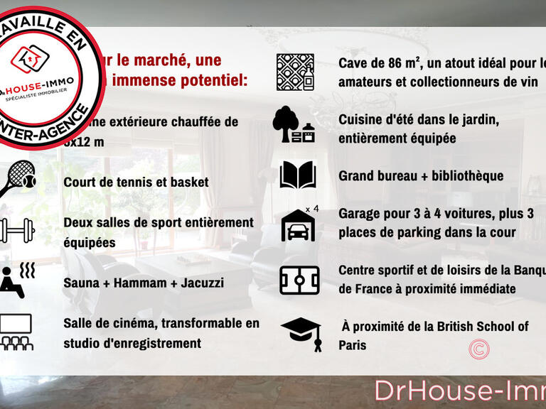 Villa Louveciennes - 5 chambres - 600m²