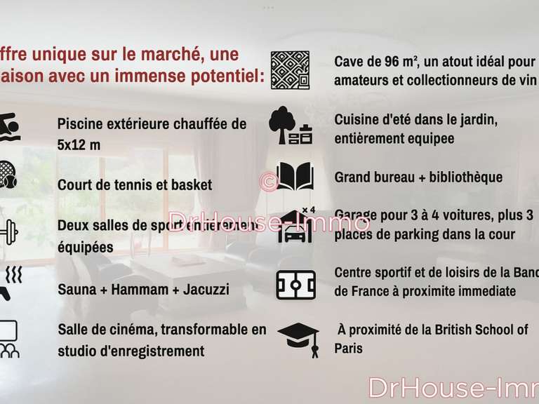 Villa Louveciennes - 5 chambres - 600m²