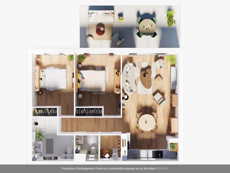 Appartement Lumio - 2 chambres - 69m²