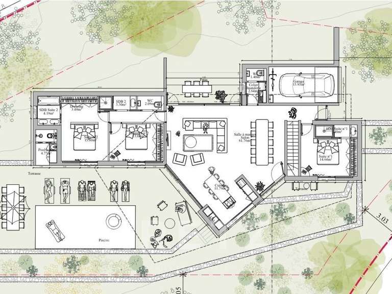 Maison avec Vue sur mer Lumio - 4 chambres - 184m²