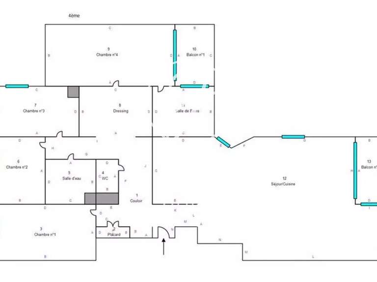 Appartement Marcq-en-Baroeul - 4 chambres - 129m²