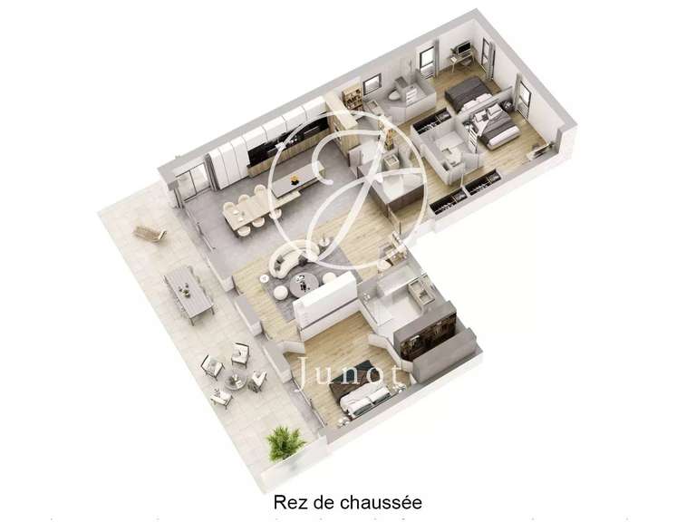 Appartement Marcq-en-Baroeul - 3 chambres - 153m²