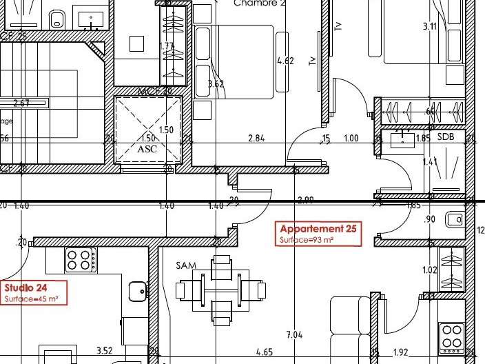 Appartement Maroc - 2 chambres - 116m²