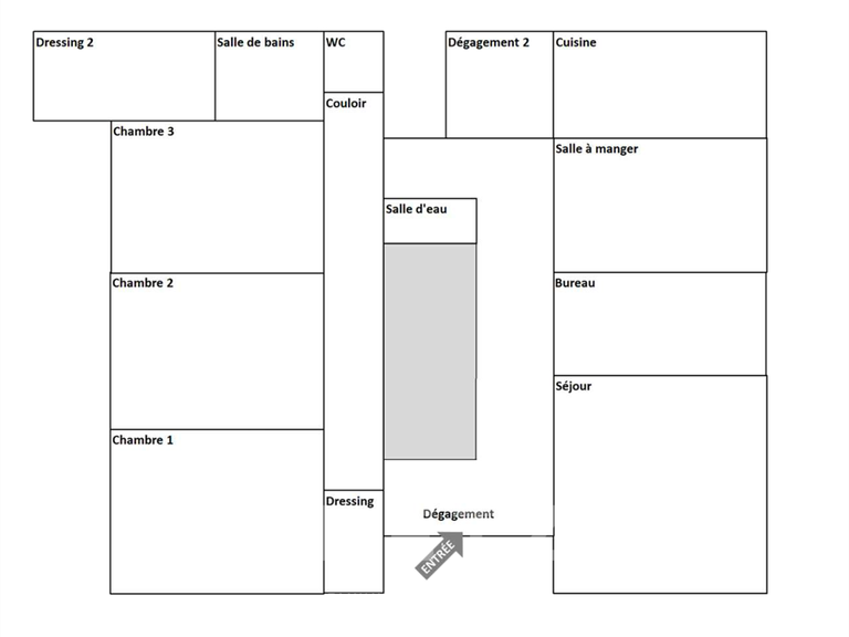 Appartement Marseille 6e - 4 chambres - 192m²