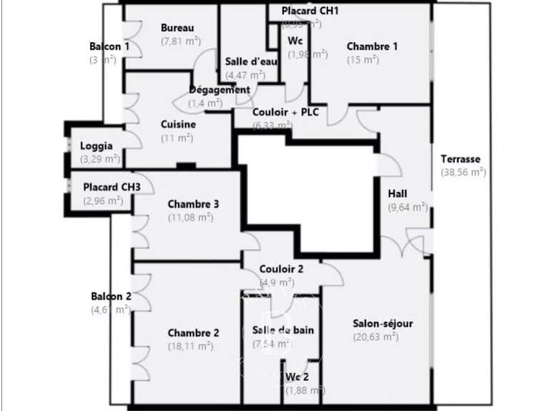 Apartment Marseille 6e - 3 bedrooms - 126m²