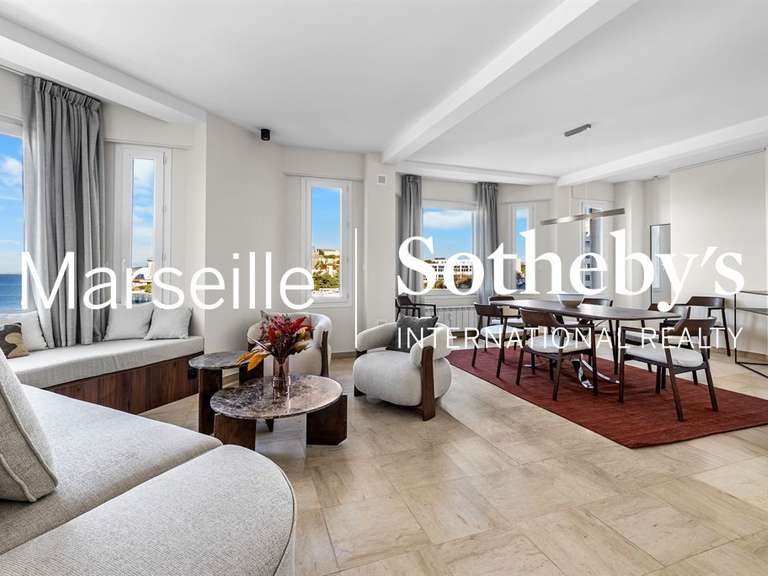 Appartement avec Vue sur mer Marseille 7e - 4 chambres - 140m²