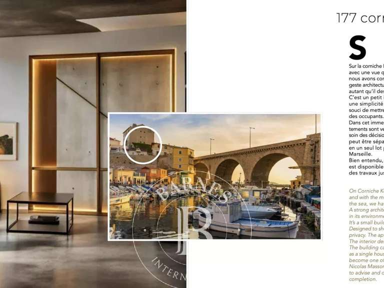 Appartement Marseille 7e - 1 chambre - 52m²