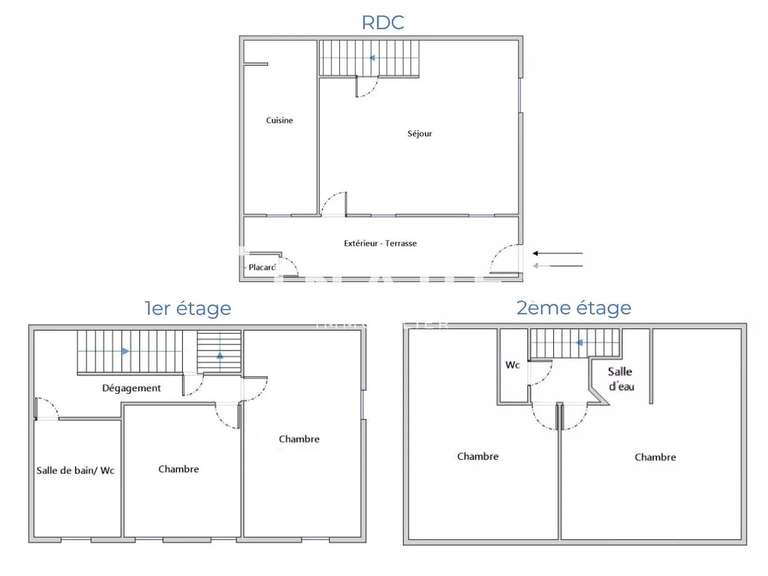 Maison Marseille 7e - 4 chambres - 100m²