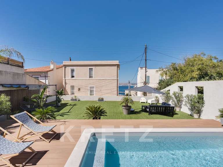 Maison avec Vue sur mer Marseille 7e - 4 chambres - 130m²