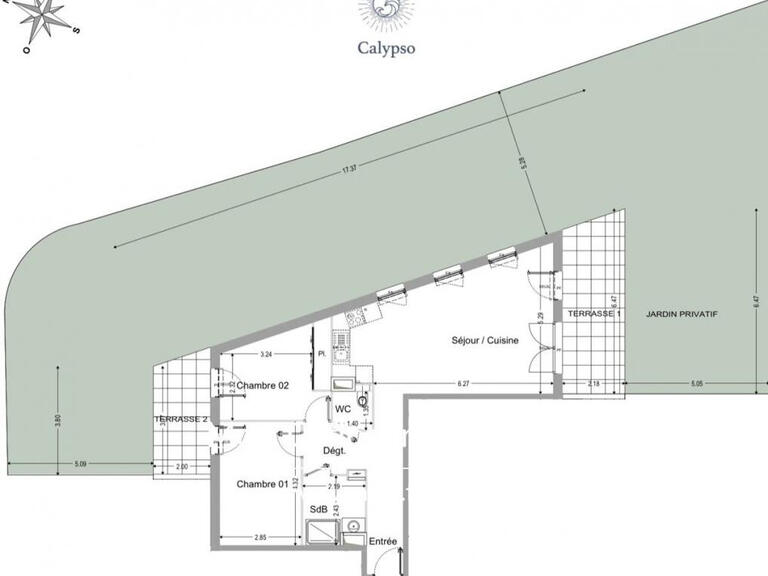 Apartment Marseille 8e - 2 bedrooms - 72m²