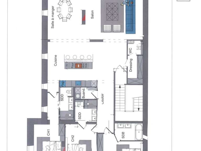 Apartment Marseille 8e - 3 bedrooms - 166m²