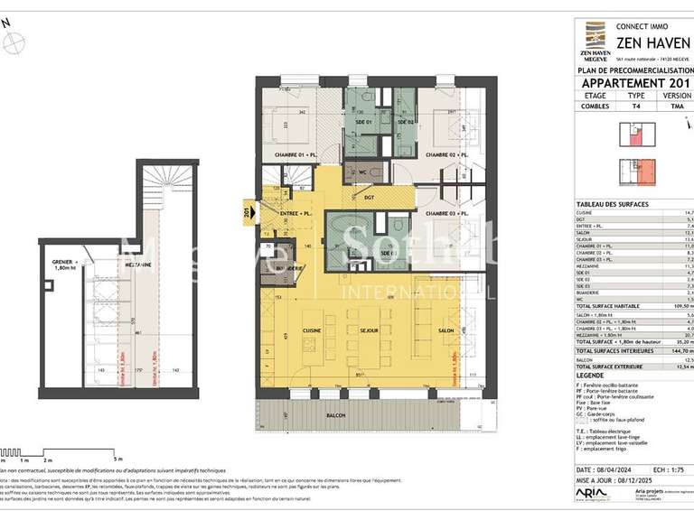 Apartment Megève - 4 bedrooms - 145m²