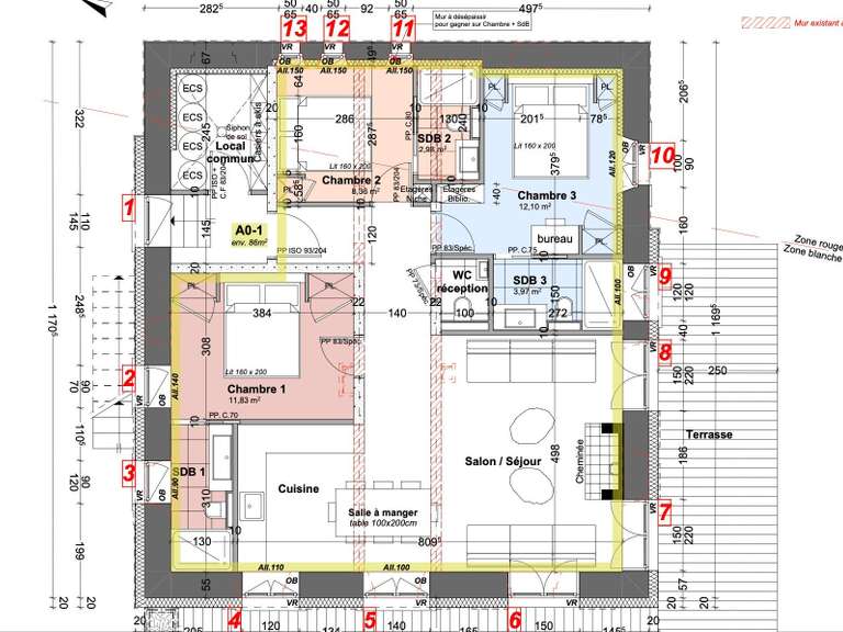 Apartment Megève - 3 bedrooms - 95m²