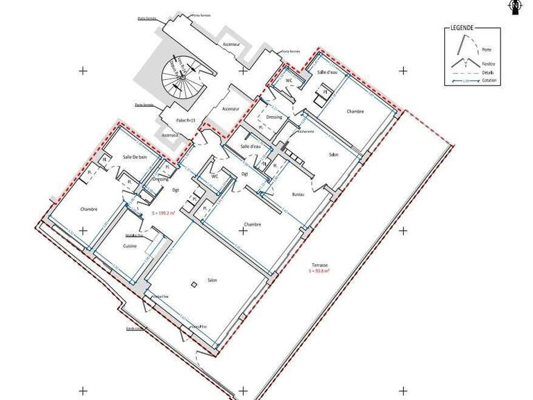 Appartement Monaco - 3 chambres - 199m²