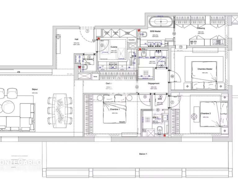 Apartment Monaco - 3 bedrooms - 150m²