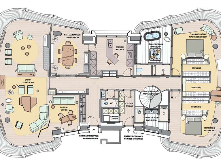 Appartement Monaco - 5 chambres - 597m²