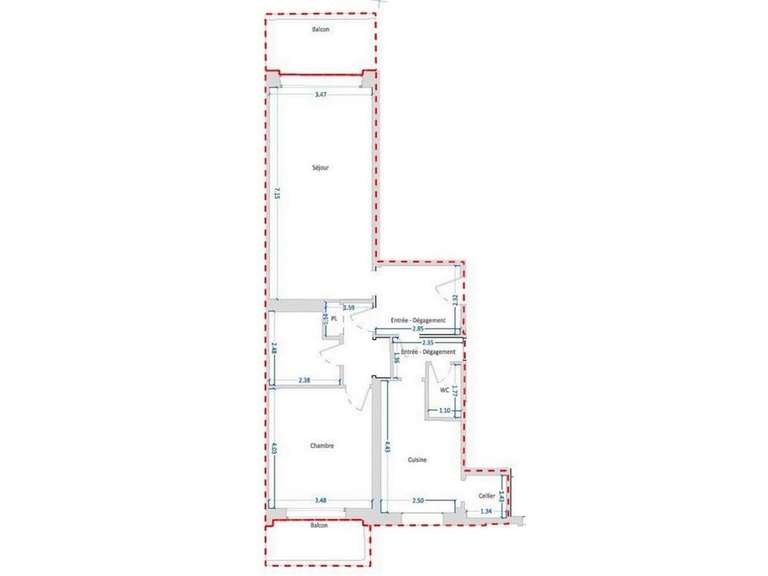 Appartement Monaco - 1 chambre - 98m²