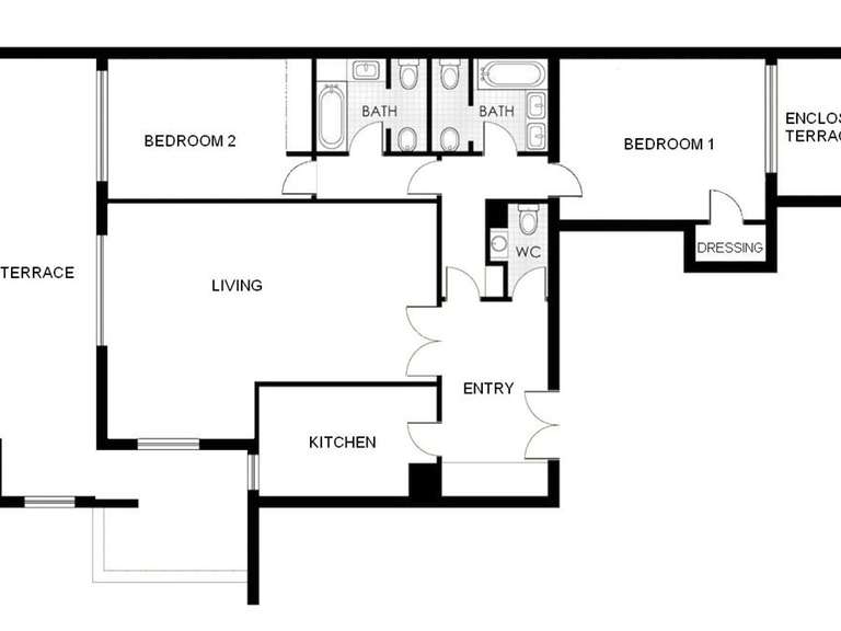 Apartment Monaco - 2 bedrooms - 186m²
