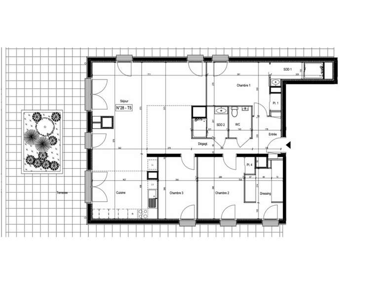 Appartement Mont-Saint-Aignan - 3 chambres - 110m²