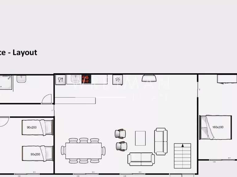 Villa Montauroux - 4 bedrooms - 152m²