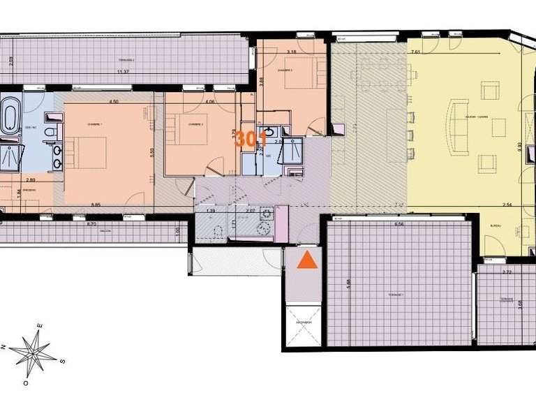 Appartement Montpellier - 3 chambres - 169m²