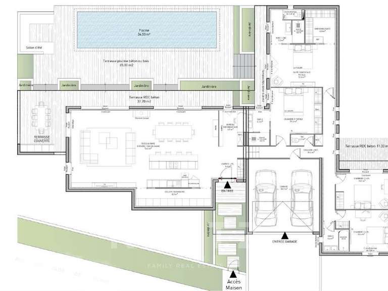 Maison Montpellier - 5 chambres - 203m²