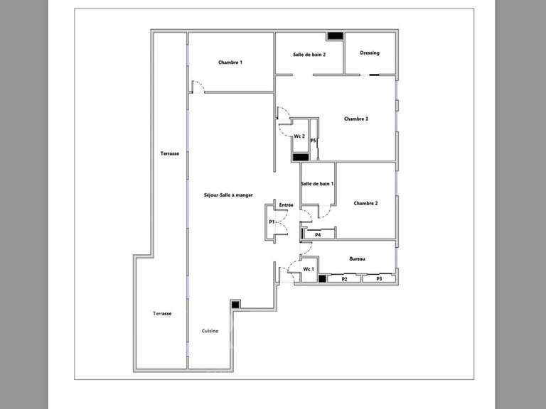 Appartement Montrouge - 4 chambres - 137m²