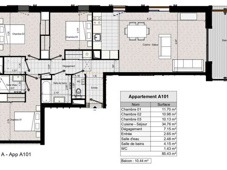 Appartement Morillon - 85m²