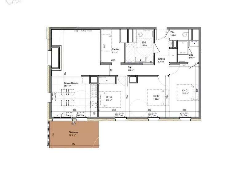 Appartement Morzine - 3 chambres - 87m²
