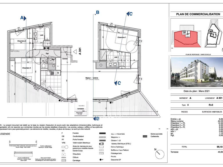 Sale Apartment Nantes - 3 bedrooms
