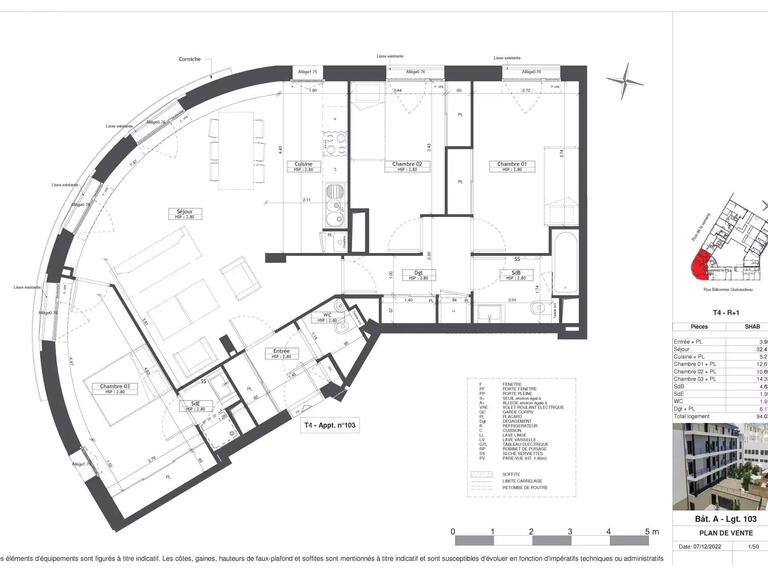 Sale Apartment Nantes - 3 bedrooms