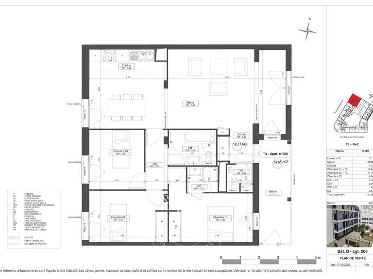 Sale Apartment Nantes - 3 bedrooms
