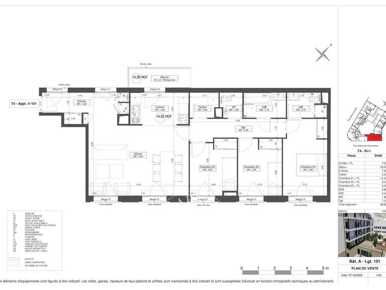 Sale Apartment Nantes - 3 bedrooms